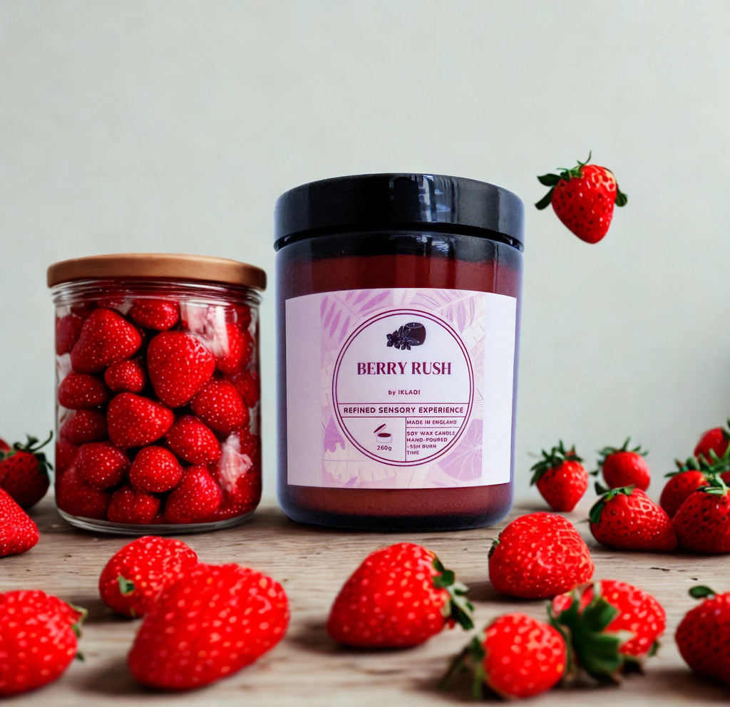 Berry Rush Scented Candle with Hidden 925 Silver Jewellery - IKLADI