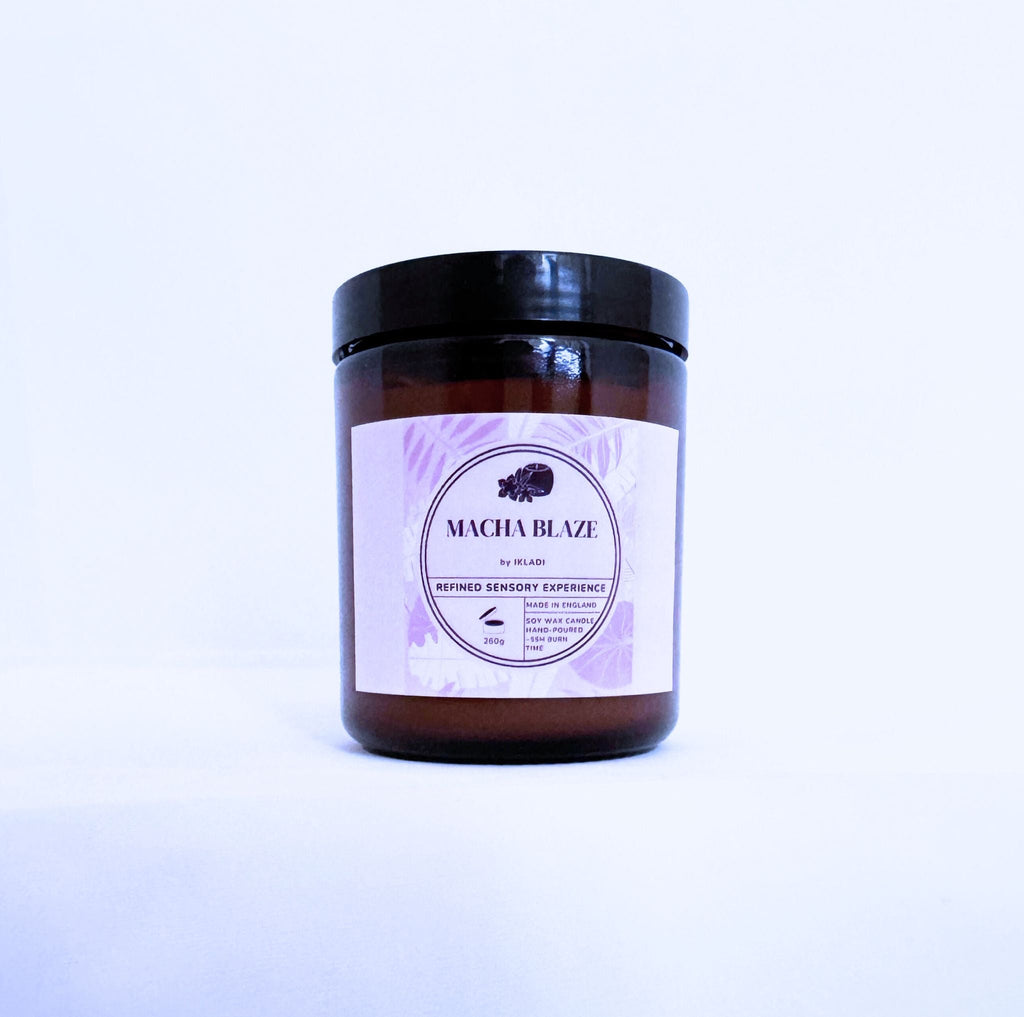 Macha Blaze Scented Candle with Hidden 925 Silver Jewellery - IKLADI
