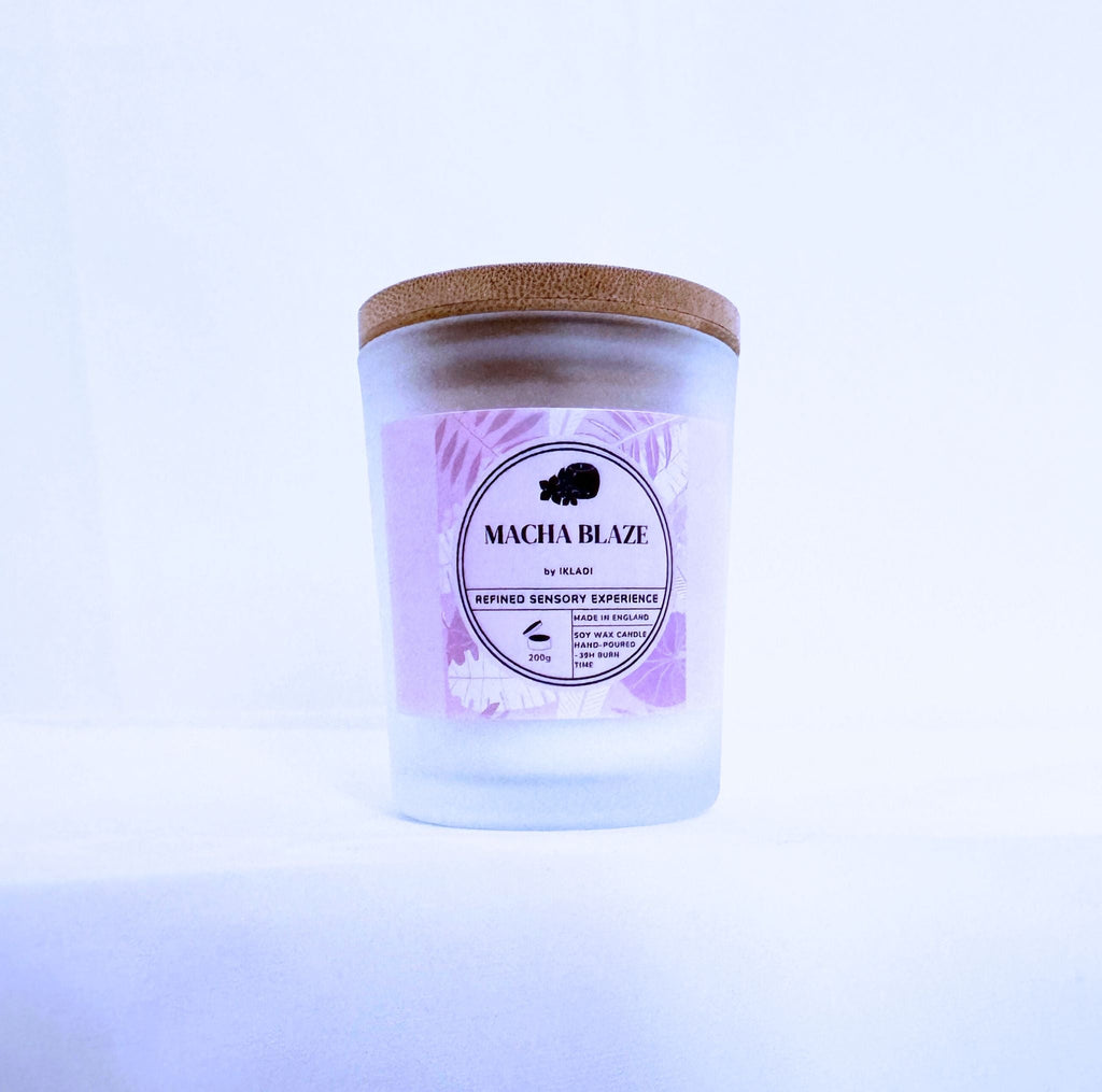 Macha Blaze Scented Candle with Hidden 925 Silver Jewellery - IKLADI