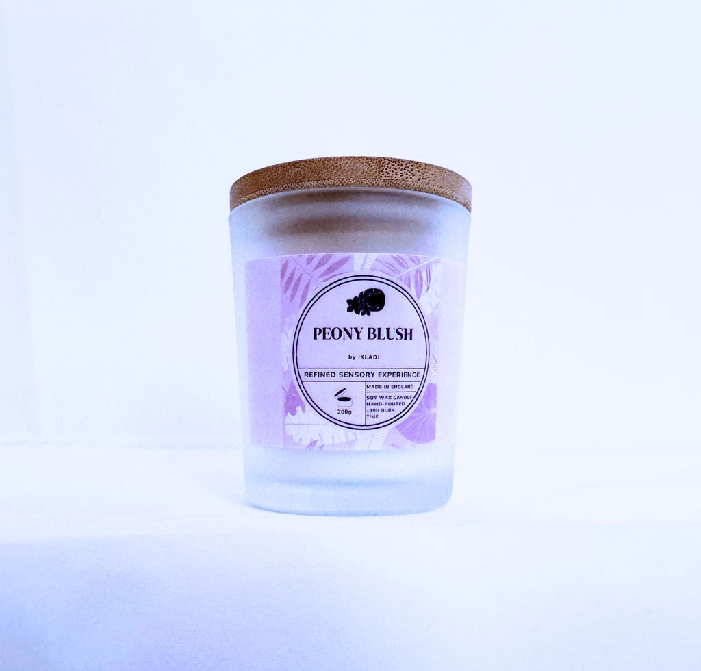 Peony Blush Scented Candle with Hidden 925 Silver Jewellery - IKLADI