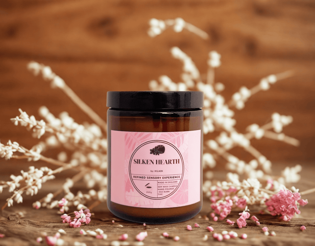 Silken Hearth Scented Candle - IKLADI