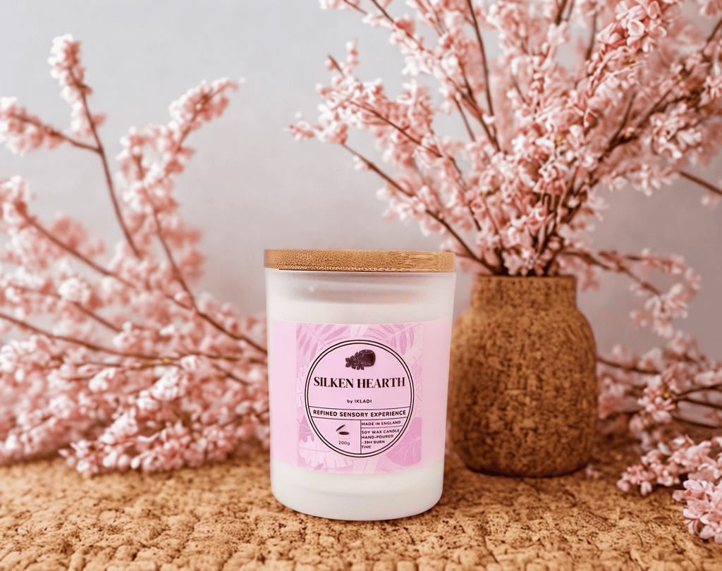 Silken Hearth Scented Candle - IKLADI