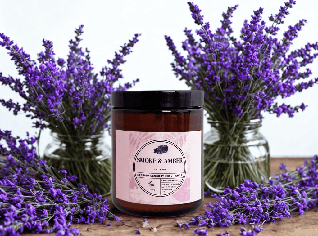 Smoke & Amber Scented Candle - IKLADI