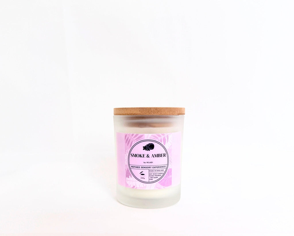 Smoke & Amber Scented Candle - IKLADI
